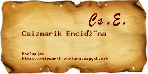Csizmarik Enciána névjegykártya